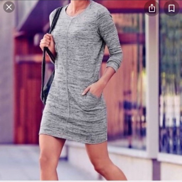 Athleta Dresses & Skirts - ATHLETA GRAY DRESS WITH POCKETS